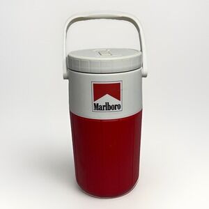 Vintage Marlboro Coleman 2 Qt, 1/2 Gallon Water Jug Thermos Insulated 90s Cooler